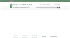 Desktop Screenshot of chilesprolaw.com